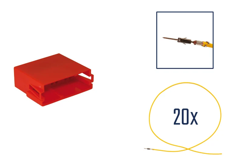 Repair kit connector 20 pin for MINI ISO socket housing compact