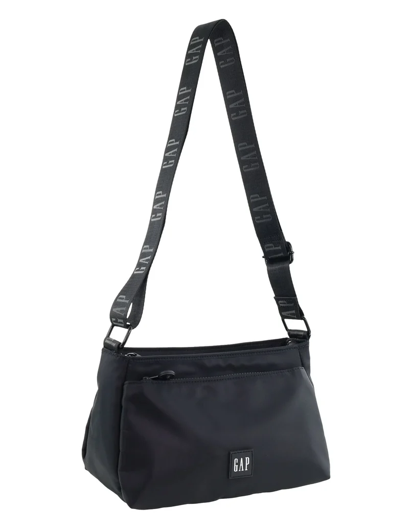 GAP Women's Travel Vegan Leather Modern Shoulder Crossbody Bag Black
