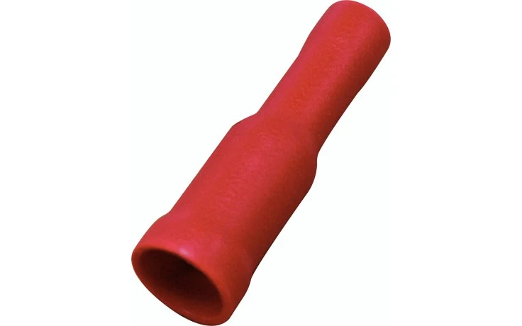 Red Bullet Socket Crimp Terminal 4.0 mm / 100 st