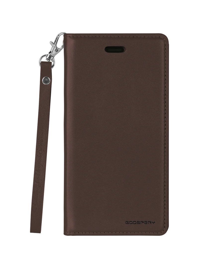 Goospery Bluemoon Flip Case for iPhone 13 mini - Brown