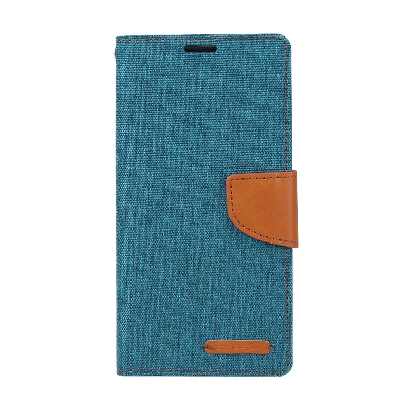 Goospery Canvas Diary Case for iPhone 14 Pro - Green