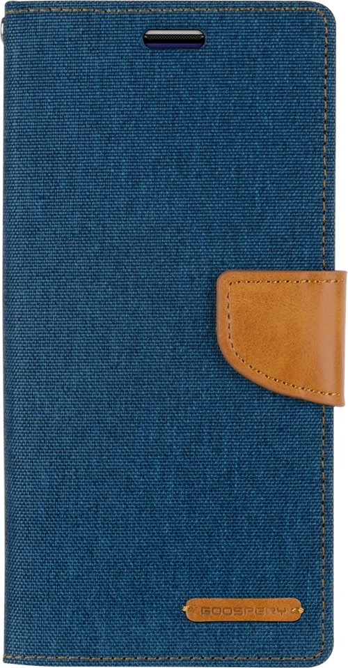 Goospery Canvas Diary For iPhone XS Max - blue