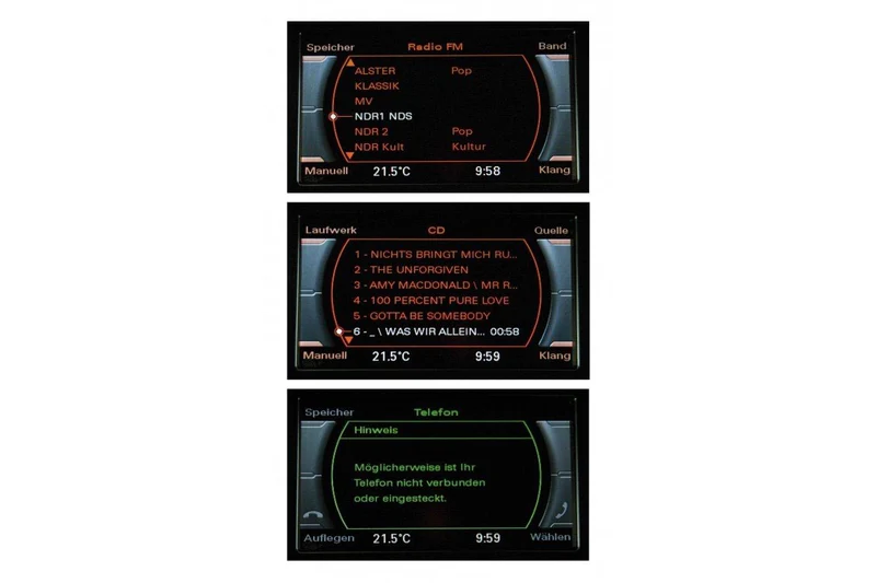 Radio Chorus Upgrade to Concert, Symphonie for Audi A4 8K