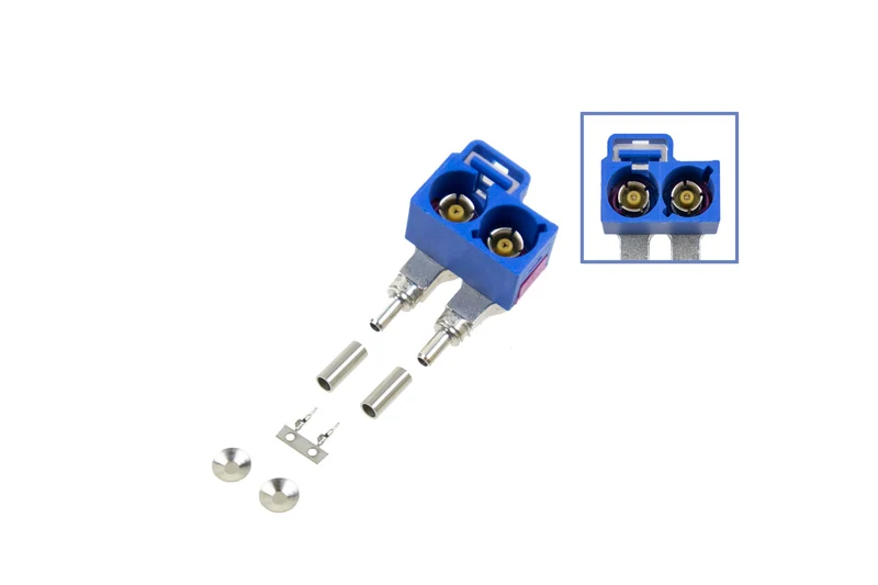 FAKRA double socket - angled like 6Q0 035 675 K