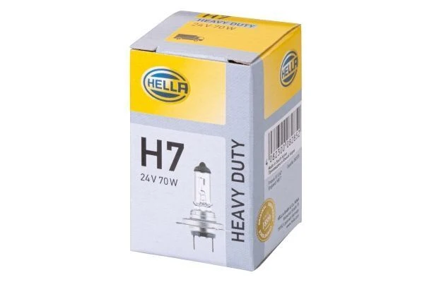 HELLA 24v 70W H7 / Lastbilsstrålkastarlampa / nr 499
