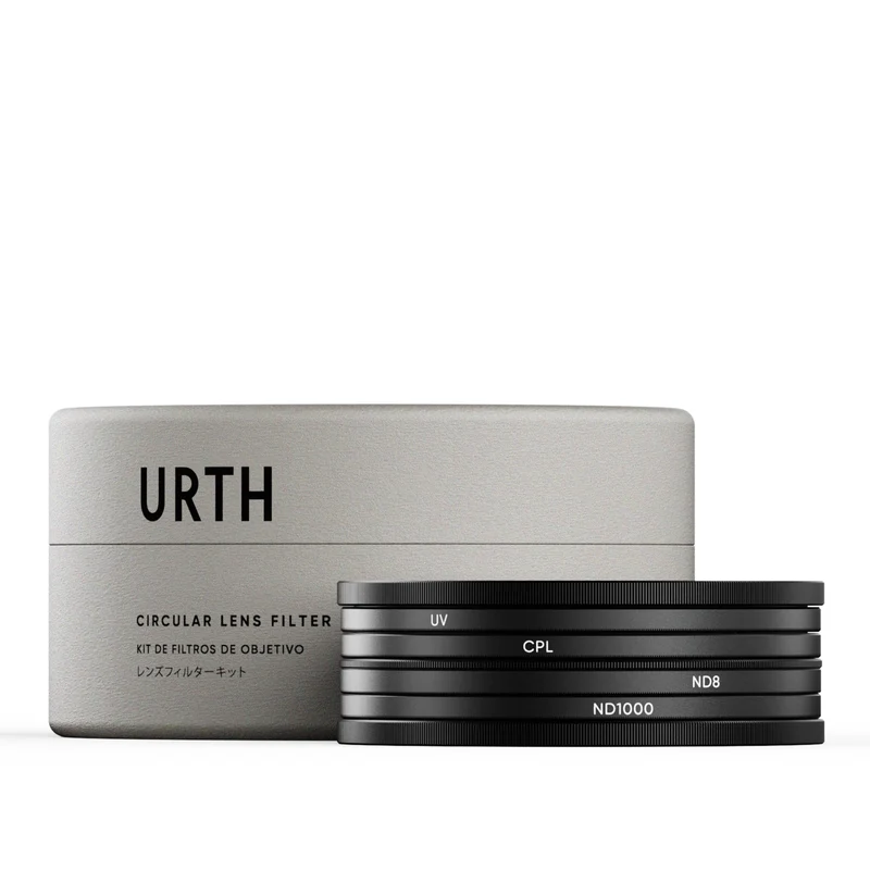 Urth 49mm UV, Circular Polarizing (CPL), ND8, ND1000 Lens Filter Kit (Plus+)