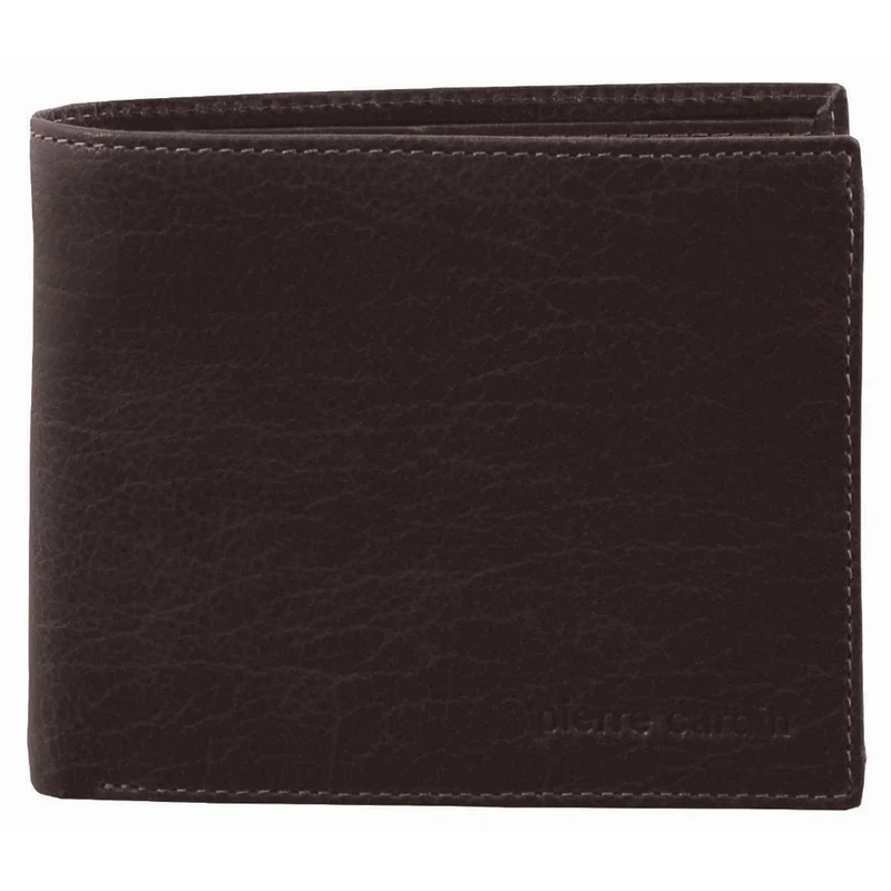 Pierre Cardin Men's Leather Tri-Fold RFID Protected Wallet 12cm Brown