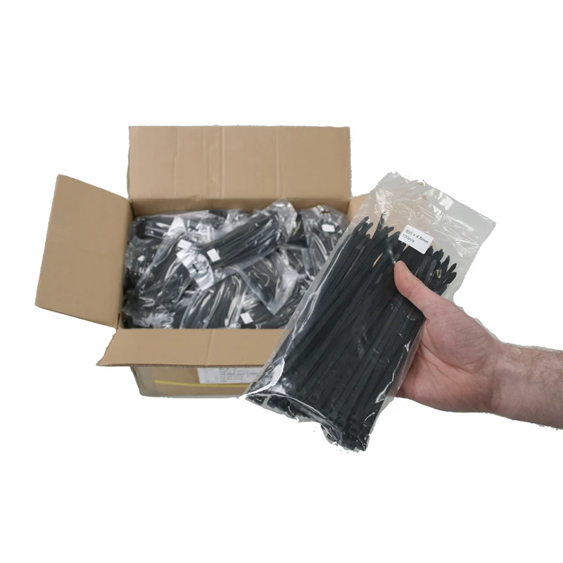 Grossistförpackning med buntband / 300 x 4.8 mm 12,000 XNUMX buntband