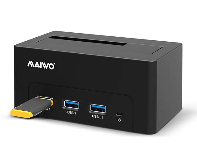 Maiwo K308H USB3.1 Dockningsstation SATA HDD, 14TB