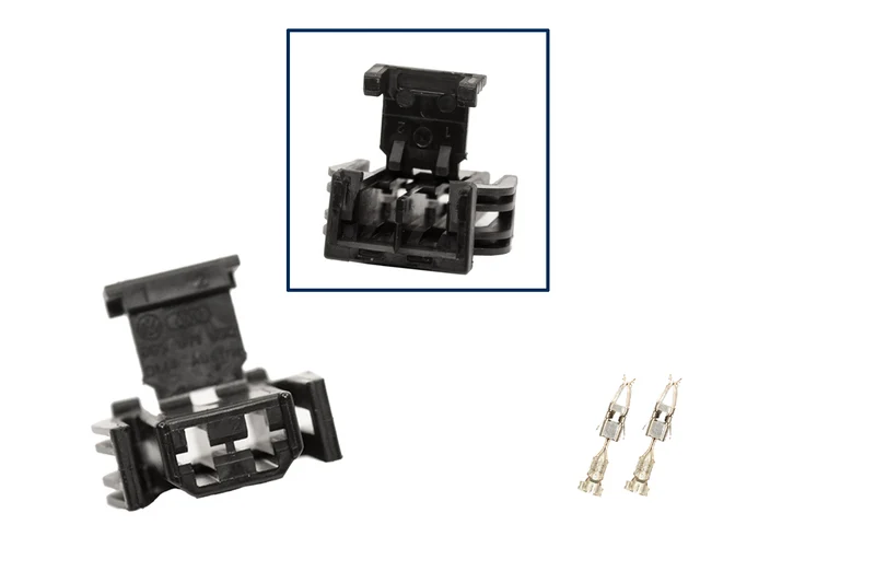 Repair kit connector 2 pin 893 971 632 flat contact housing for VW Audi Seat Skoda