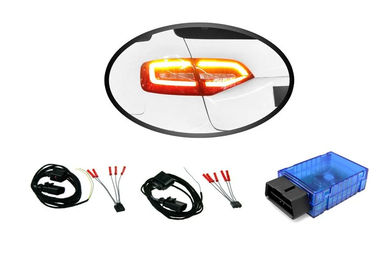 Cable set + coding dongle LED taillights for Audi A4 Avant facelift