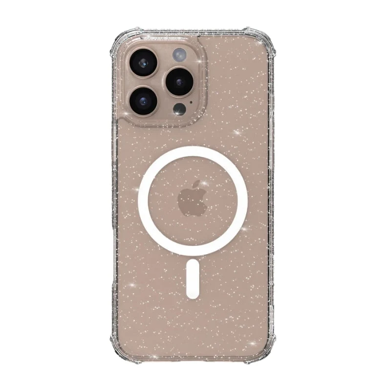 X-One Dropguard Pro Impact Protection Case for iPhone 16 Pro - Glitter Clear