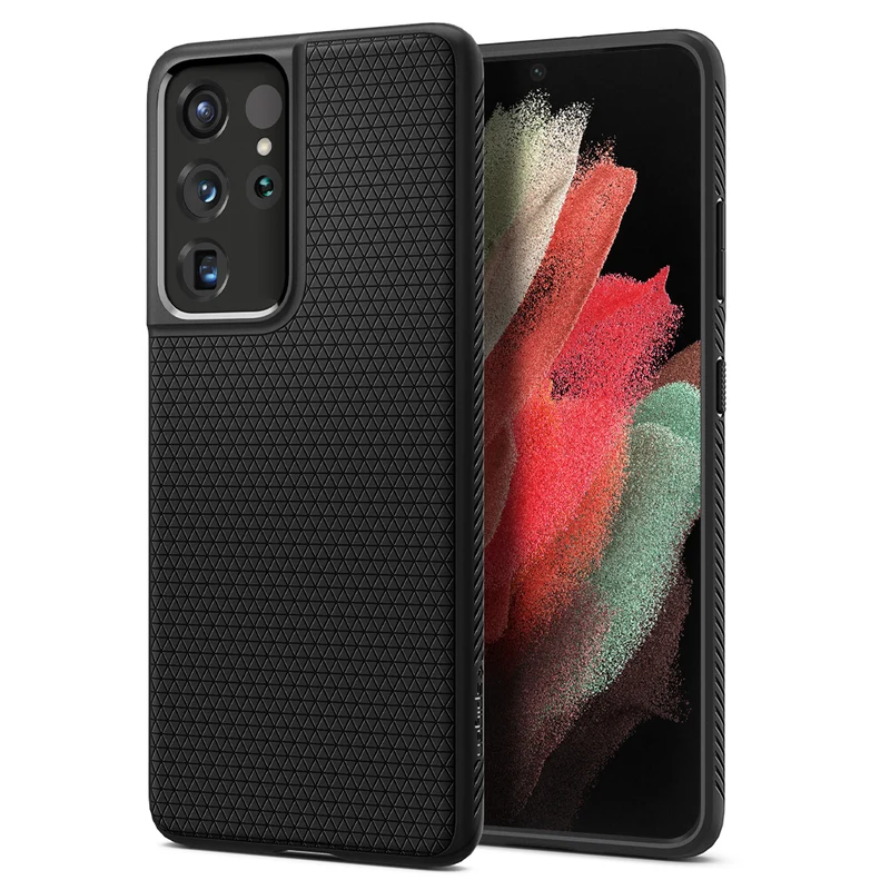 Spigen Samsung Galaxy S21 Ultra Liquid Air Case - Black