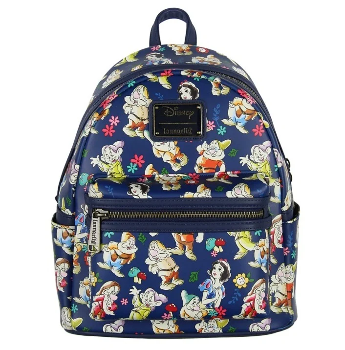 Loungefly Disney Snow White and the Seven Dwarfs - Floral Watercolor US Exclusive Mini Backpack