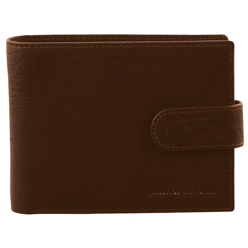 Pierre Cardin Men's Rustic Leather Bi-Fold Cash/Card Wallet Chesnut
