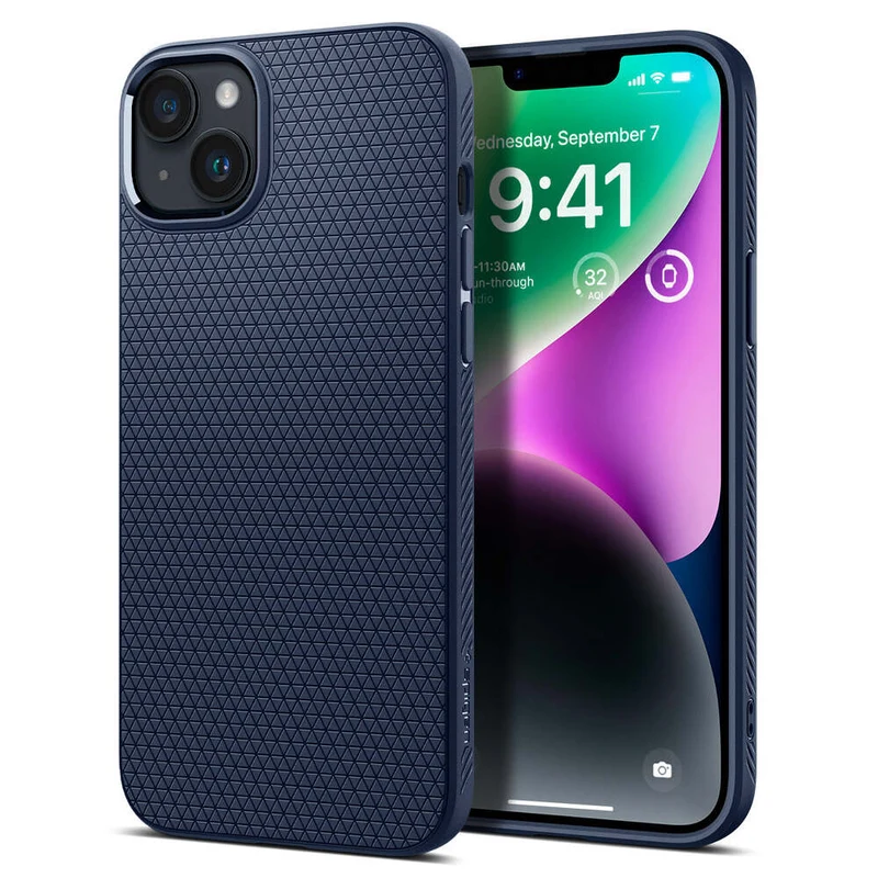 SPIGEN Liquid Air Case for iPhone 14 Plus (Navy Blue)