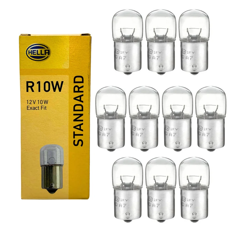 HELLA 12v 10w BA15s / SCC / 10 st