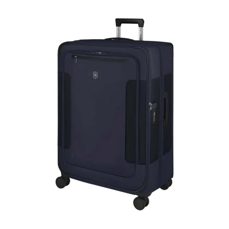 Victorinox 7.0 Werks Traveller Expandable Softside Suitcase Luggage L Navy Large