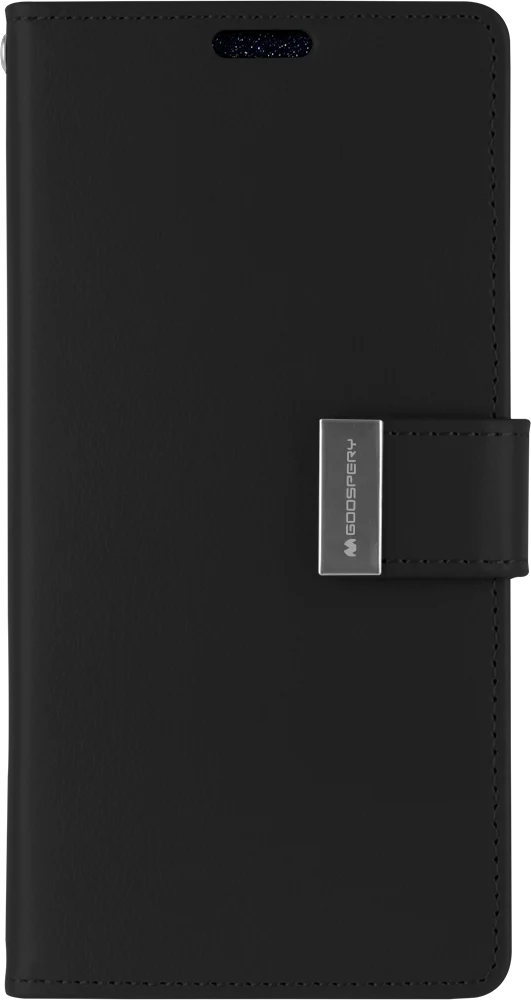 Goospery Rich Diary for iPhone 12 Pro Max - Black