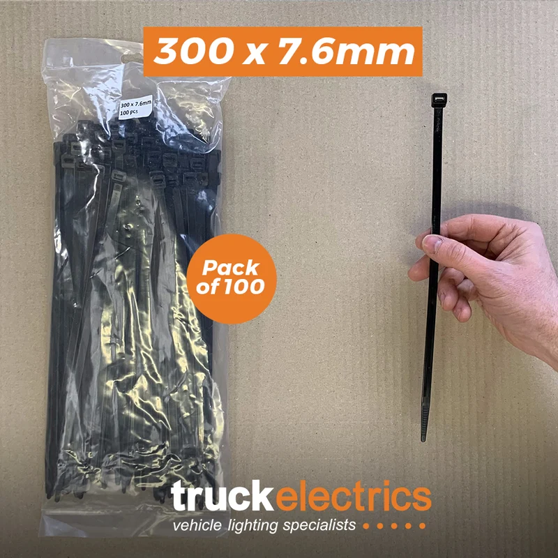 Buntband 300 x 7.6 mm / 100-pack