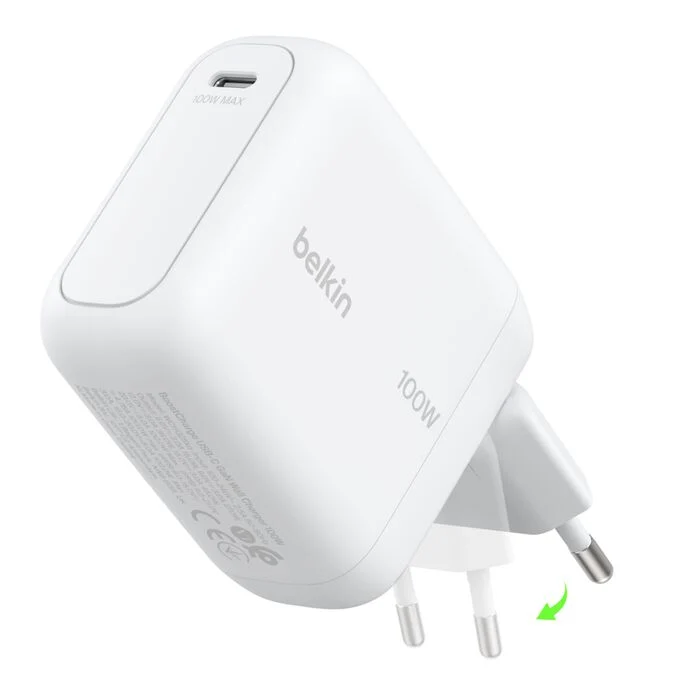 Belkin BoostCharge 100W USB-C GaN Charger (Foldable EU Plug)