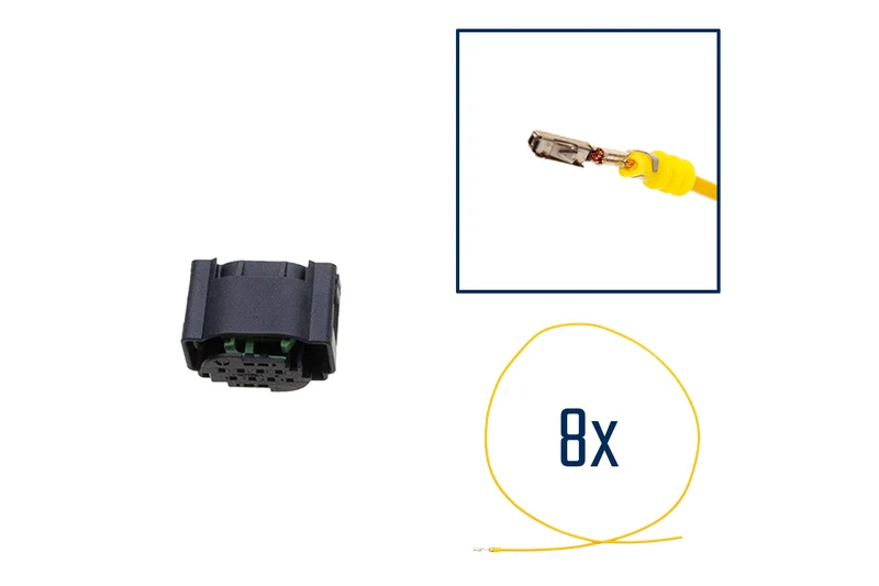 Repair kit connector 8 pin 4F0 972 708 plug housing for VW Audi Seat Skoda
