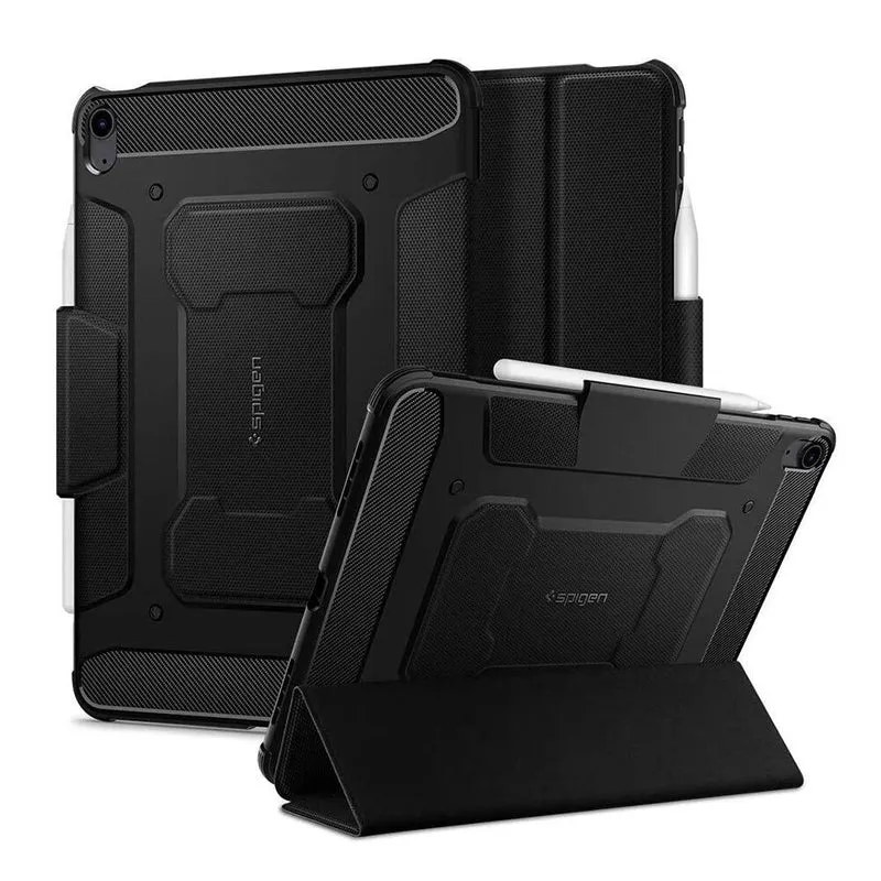 Spigen Apple iPad Air 11-inch M4/M3/M2 (2026/2025/2024) /10.9-inch 5th Gen (2022) /10.9-inch 4th Gen (2020) Rugged Armor Pro Case (Black)