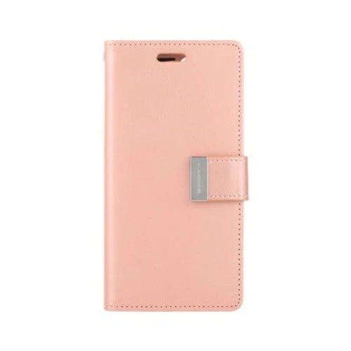 Goospery Rich Diary case for iPhone 14 Plus (Rose Gold)