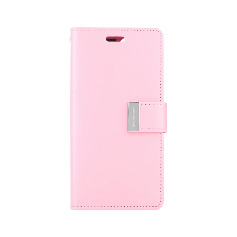 Goospery Rich Diary Case for iPhone 14 Pro Max - Pink