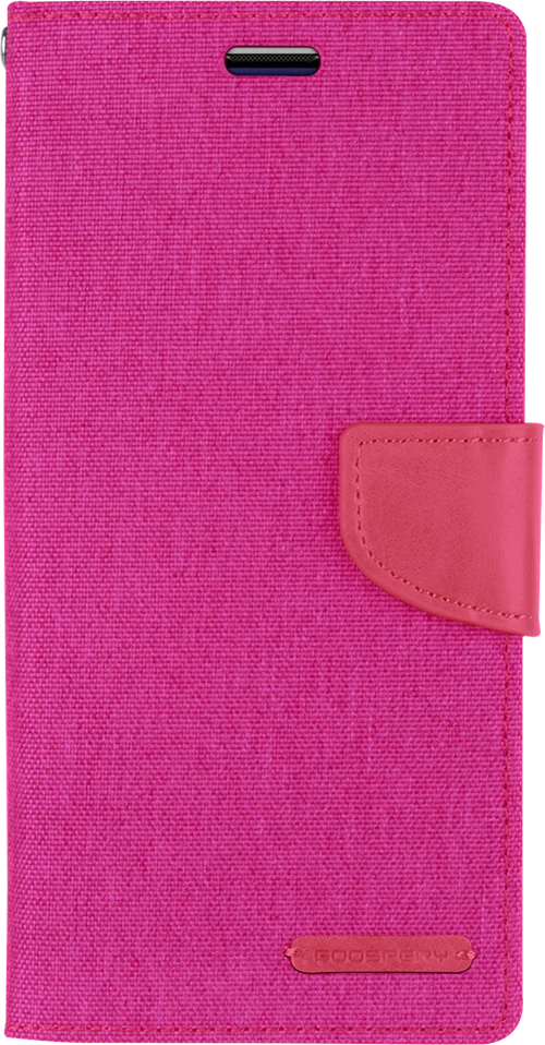 Goospery Canvas Diary For iPhone 12 mini - Pink