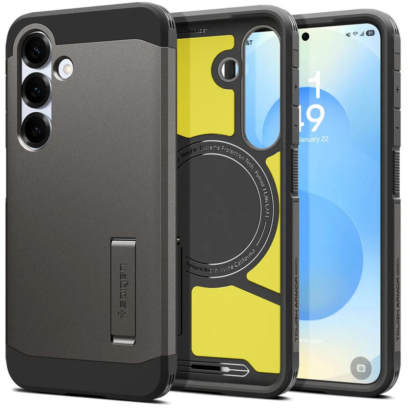 SPIGEN Tough Armor MagSafe Case for Galaxy S25 (Gunmetal)