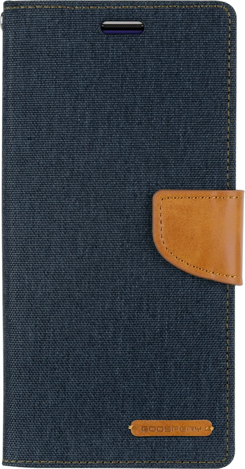 Goospery Canvas Diary For iPhone 7/8/SE 2020/ SE 2022 - Navy
