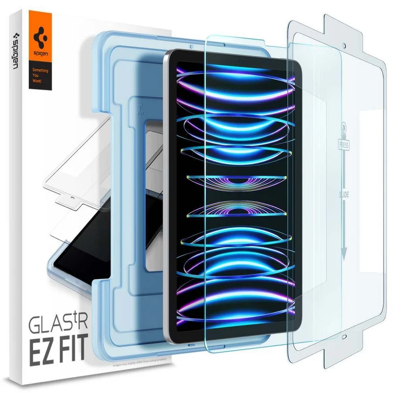 Spigen Apple iPad Air 10.9" (2022/2020)/ iPad Pro 11"(2022/2021/2020/2018) EZ Fit GLAS.tR Slim 1PC Glass Screen Protector - Clear