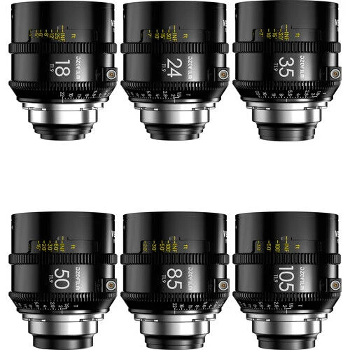 DZOFilm Vespid Prime 2 T1.9 Prime 6-Lens Kit (ARRI PL, Feet)