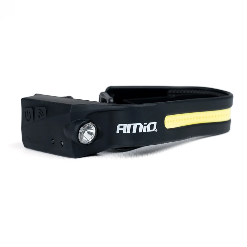 Uppladdningsbar LED-pannlampa med sensor
