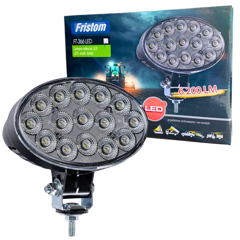 Fristom Ovala LED-arbetslampor / 6000+ lumen