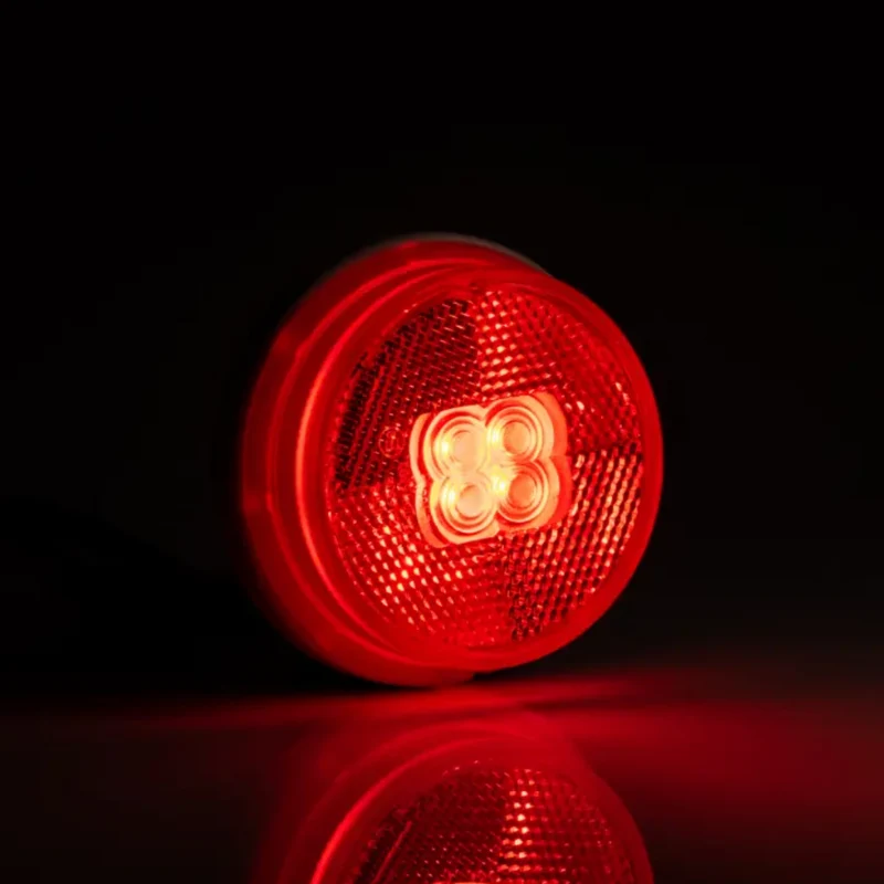 Fristom Runda LED-markeringsljus med reflektor