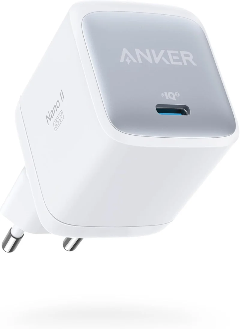 Anker Nano II 65W USB C Charger Power Supply with Fast Charging Power, GaN II Technology