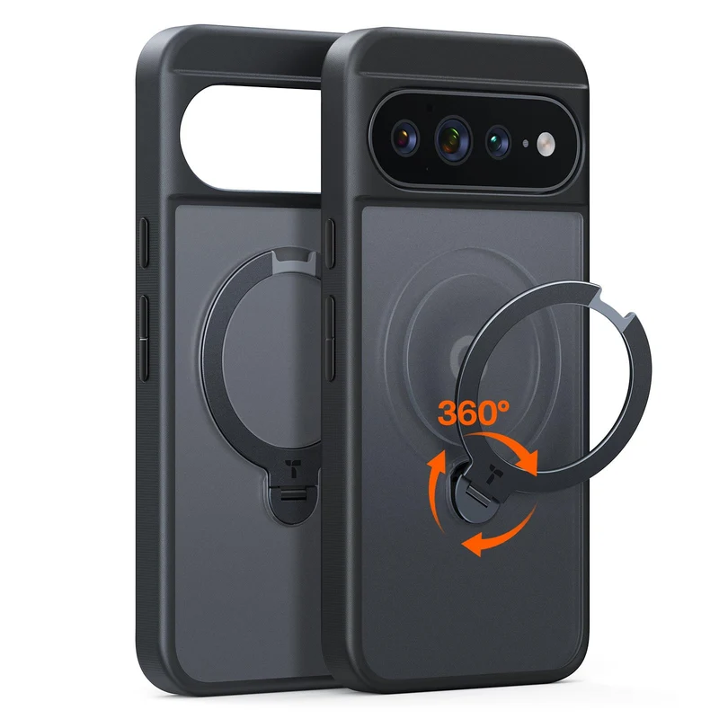 Torras Ostand Q3 Spin Case for Pixel 11 Pro XL(Black)