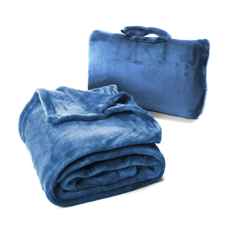 Cabeau Fold 'n Go 4-in-1 Travel Blanket & Pillow (Blue)