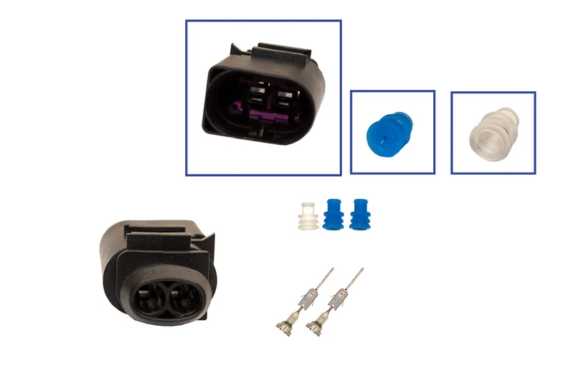 Repair kit connector 2 pin 8D0 973 822 plug housing for VW Audi Seat Skoda
