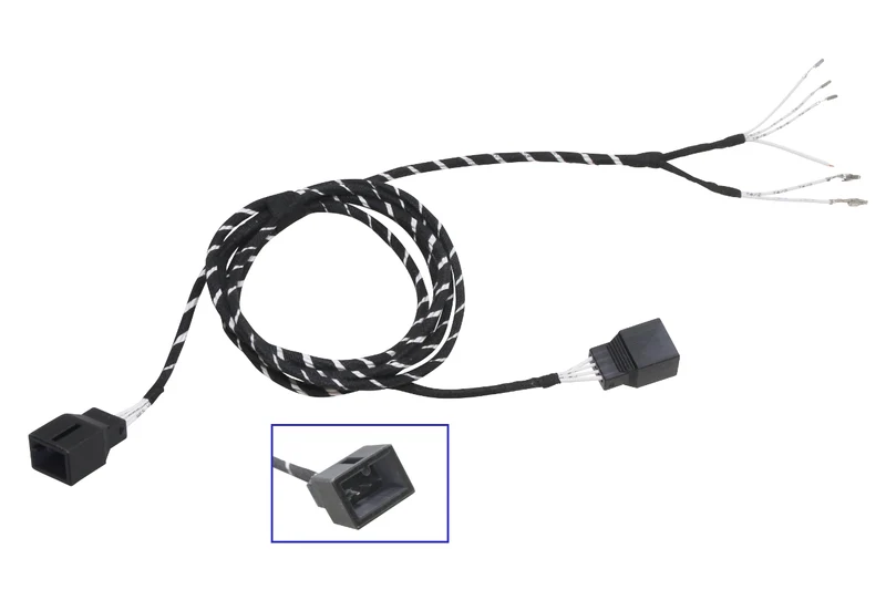 Cable set seat heater rear bench for VW, Seat, Skoda, MQB