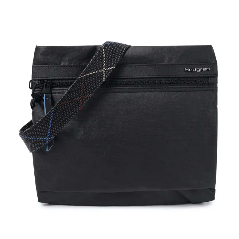 Hedgren Faith Crossover Shoulder Bag with RFID Pocket - Creased Black