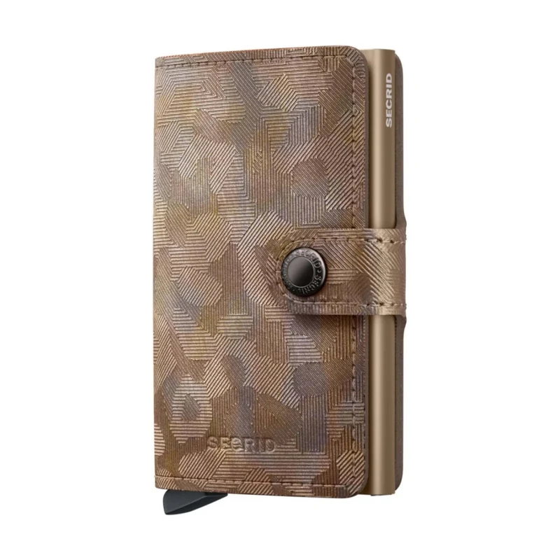 Secrid Miniwallet Compact Aluminium Leather RFID Wallet Jungle Desert