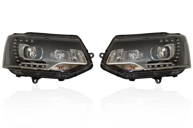 Bi-Xenon Headlights LED DTRL for VW T5 GP
