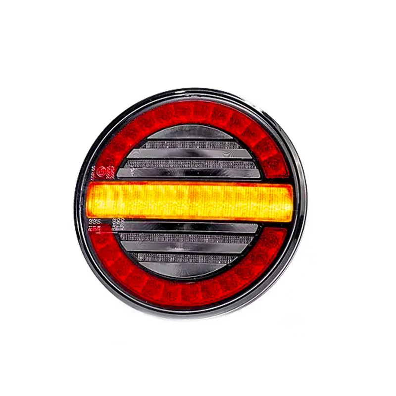 Fristom Round Hamburger Style Trailer Lampa med Dynamic Indicator