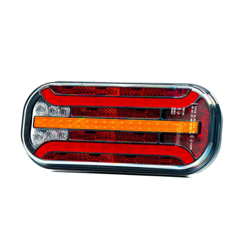 LED-släplampa med progressiv indikator / 6 funktioner / 214mm