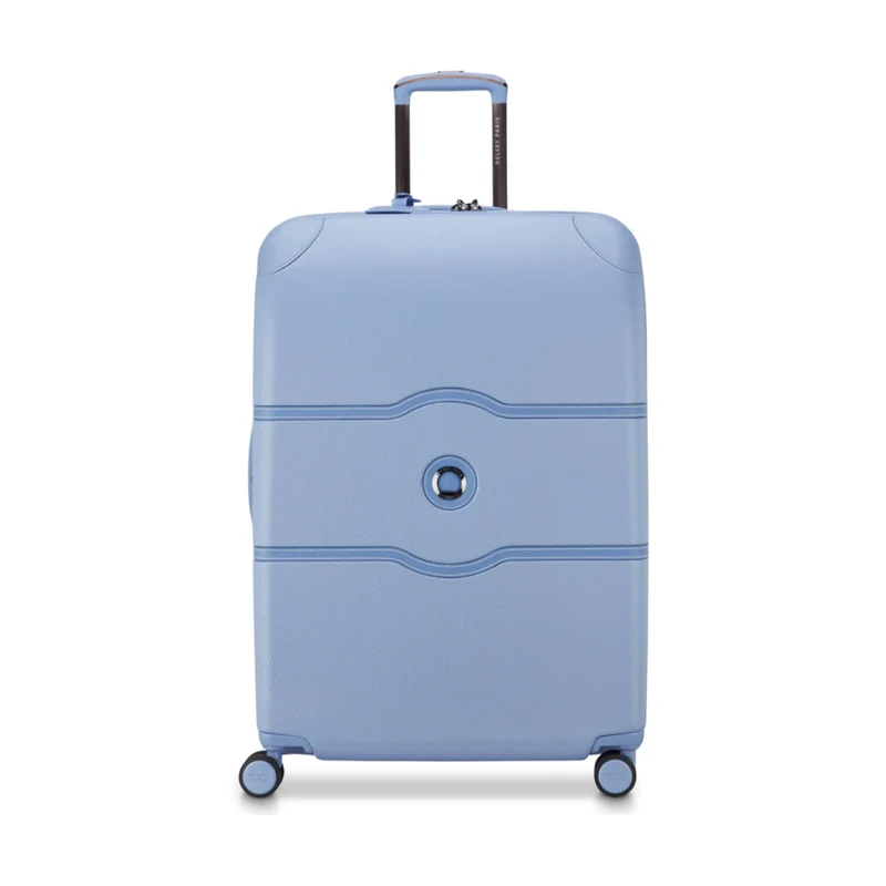 Delsey Chatelet Air 2.0 Checked-In Luggage Suitcase W/ TSA Lock Light Blue 76 cm