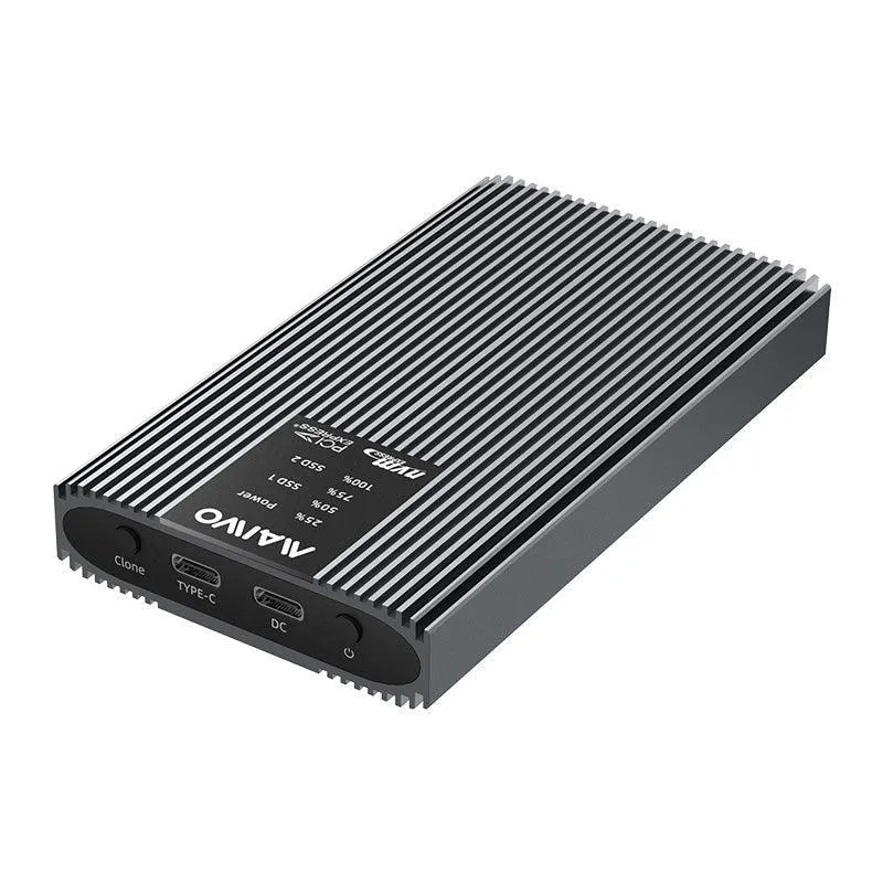 Maiwo K2022P extern kabinett för hårddiskkloning M.2 NVMe SSD USB3.2 20Gbps