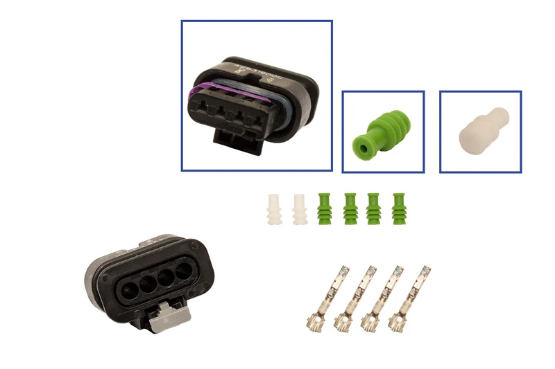 Repair kit connector 4 pin 4B0 973 712A plug housing for VW Audi Seat Skoda